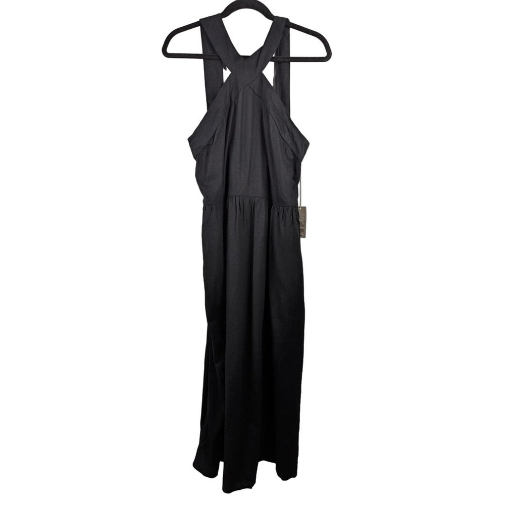 a new day Black Maxi Dress with Crisscross Back